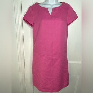 BROOKS BROTHERS Textured Pink Short Sleeve Dress Size 4